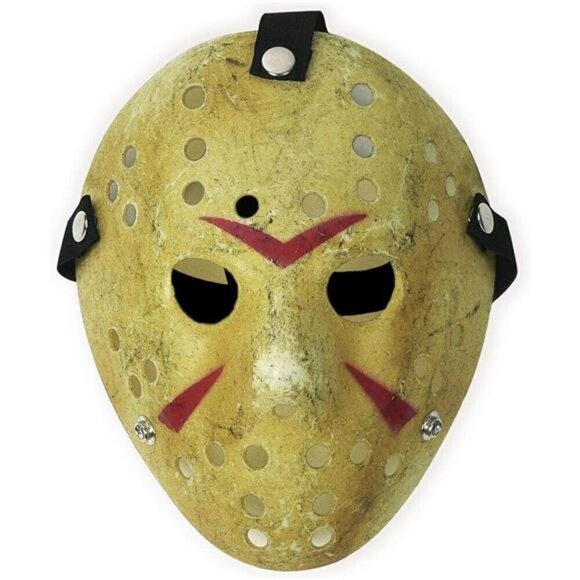 Jason Mask Cosplay Halloween Costume Prop Horror Hockey Party Murder Bondage NEW - Picture 1 of 6